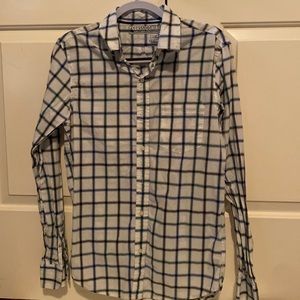 Old Navy Button Up Blue Stripes Small